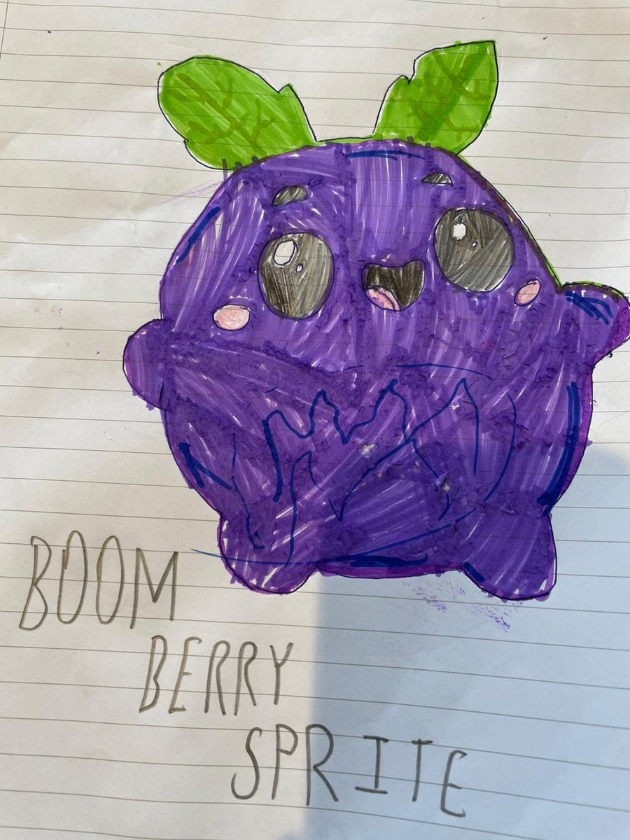 earthymuck's tweet photo. Here is Barney's (age 10) submission for #DesignASprite contest!

Apparently the idea is it creates a small bounce-burst that launches the player slightly upward or knocks loot around

Yummy!
@Fortnite https://t.co/FUENl1cXna