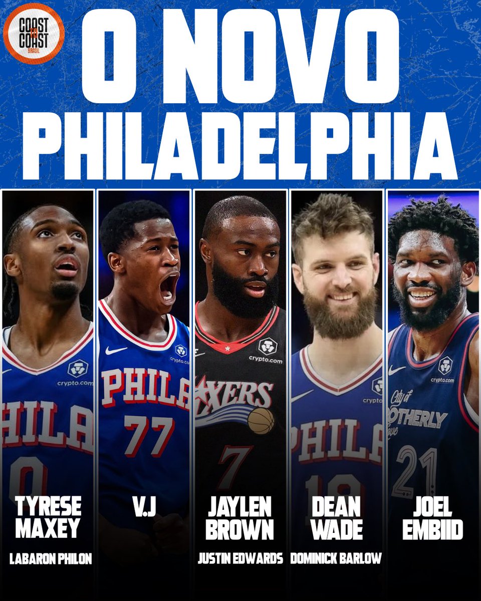 brasilcoast2's tweet photo. 🫵🏽 RESPONDA:

ATÉ ONDE CHEGA O NOVO 76ERS?

TIME DE MOMENTO AGORA! https://t.co/2n4H48x74L