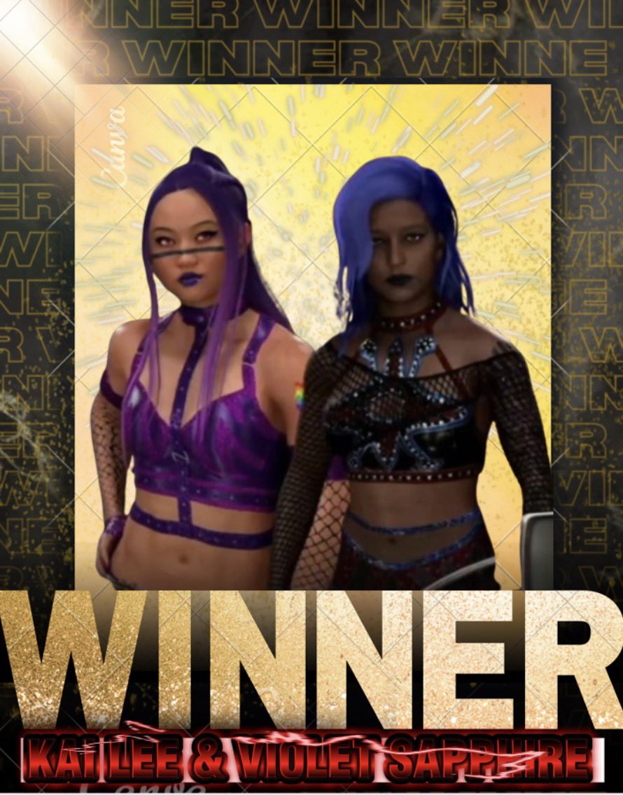 TBDWrestling_'s tweet photo. FUCK YOU MAX
@Kali_Gurl143 &amp; @Ultra_Vi99 SURVIVE HELL IN A CELL 

(def. Max &amp; Jamie Hayter) https://t.co/gEzORcSjzG