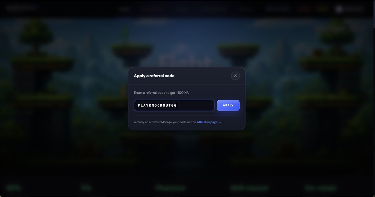 playknockoutgg's tweet photo. First platform ever where affiliates only make money if their fans do!
Content Creators and their fans will be making money alongside each other instead of the opposite we have been accustomed to for some weird reason...
(This will change the way gameified wagering platforms are operated hopefully)
