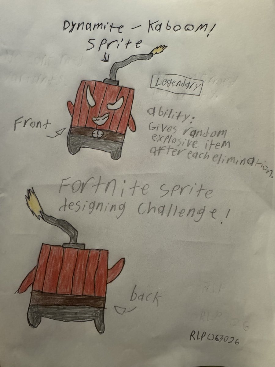 fawnmaryam's tweet photo. @GosstyOfficial My son designed a couple. Dynamite Kaboom Sprite &amp; Cosmic Gravity Sprite #DesignASprite https://t.co/5KgEIUjbnD