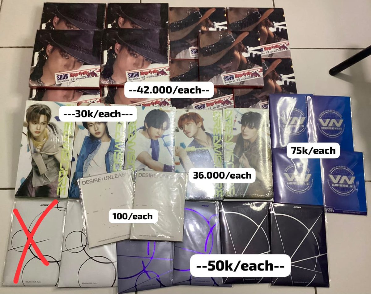 jessi_cc0's tweet photo. WTS | album sealed murah nct dream enhypen ateez 🇲🇨

•dom tangerang
•split payment ( incld packing &amp; adm )
•full co (exc pack &amp; adm ) 
•keep with dp / hanya 1x event.

#ateez #nct #enhypen #zonauang #zonajajan https://t.co/0gIiv8GbGC