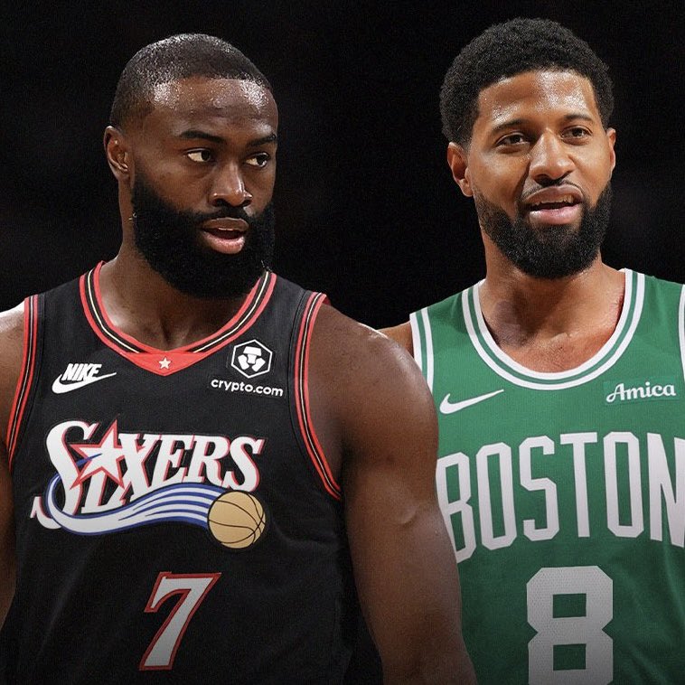 TrashTalk_fr's tweet photo. Les Sixers récupèrent un multiple All-Star dans son prime aux côtés de Tyrese Maxey, V.J. Edgecombe et Joel Embiid.

Le tout en se débarrassant des 110 millions de dollars de contrat sur 2 ans qu'il reste à Paul George.

Quelle intersaison... 😭 https://t.co/TkkWyHxwij