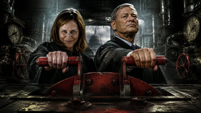 FloppingAces's tweet photo. Roberts and Barrett Keep Finding the Emergency Brake When America Tries to Govern Itself https://t.co/EoR3mdKr5P https://t.co/wKINsDsHgV
