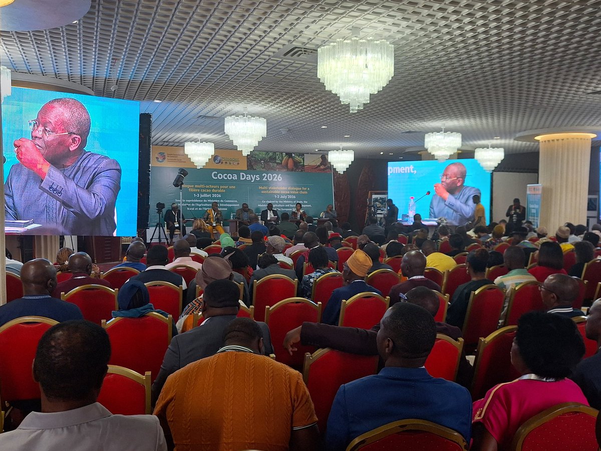 FODECCCM's tweet photo. #CocoaDays2026 | Le FODECC participe à la première édition des Journées de dialogue multi-acteurs pour une chaîne de valeur cacao durable au Cameroun. Objectif : promouvoir une filière cacao plus compétitive, inclusive et durable. #FODECC #Cacao #Cameroun https://t.co/e7MTAhl54m