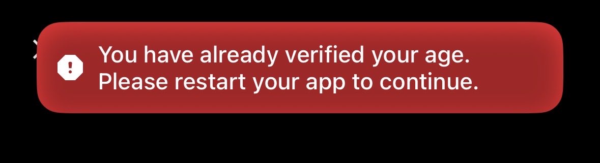 rawviv1's tweet photo. Why does it say this everytime i try to reverify my age. I cant fucking look at nsfw content nm https://t.co/Rr3CMQIAEQ