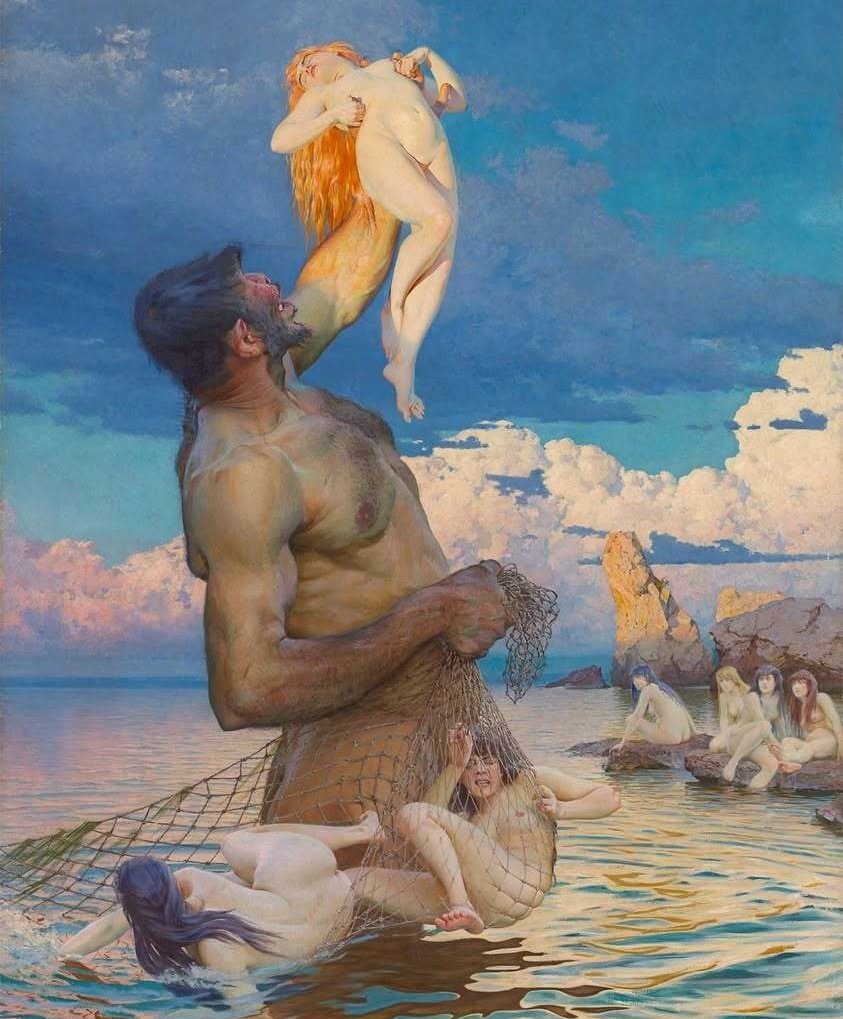 polysophical's tweet photo. "Mormon Serf Catches Himself Some More Wives" — Max Pietschmann (1892) https://t.co/xGuMeTQhKW