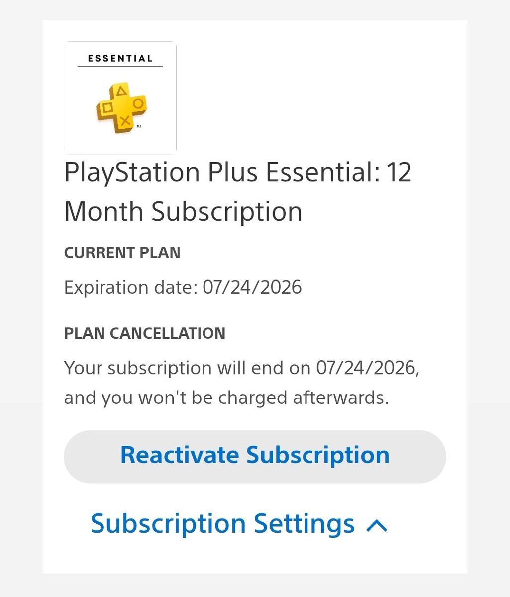 HaydenArcadia's tweet photo. I have consistently paid for @PlayStation Plus for the past 10 or so years, with at least the past 8 being annual auto renew. After today's announcement, I cancelled my subscription. You want a digital only ecosystem? I can't stop you, but you won't see another cent from me. https://t.co/H7duF6xXX5
