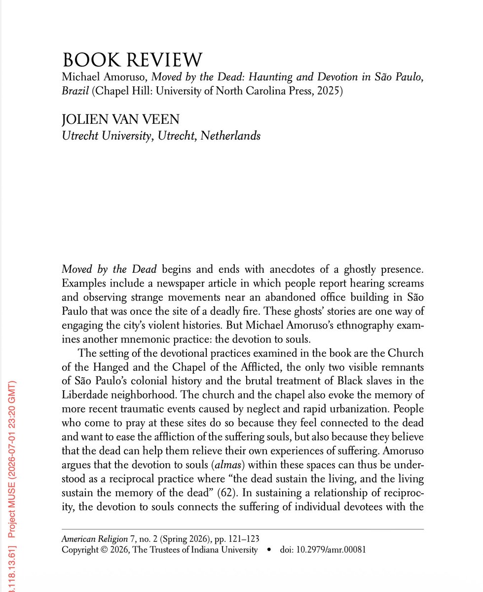 AmRelJournal's tweet photo. Check out these reviews of four new books in religious studies in our Spring 2026 issue!
https://t.co/YGupbbeVD2
https://t.co/6Yg2GNNEls
https://t.co/c8A9yOzMmc
https://t.co/EnfLGSS6dX https://t.co/NdOxXrVbpF