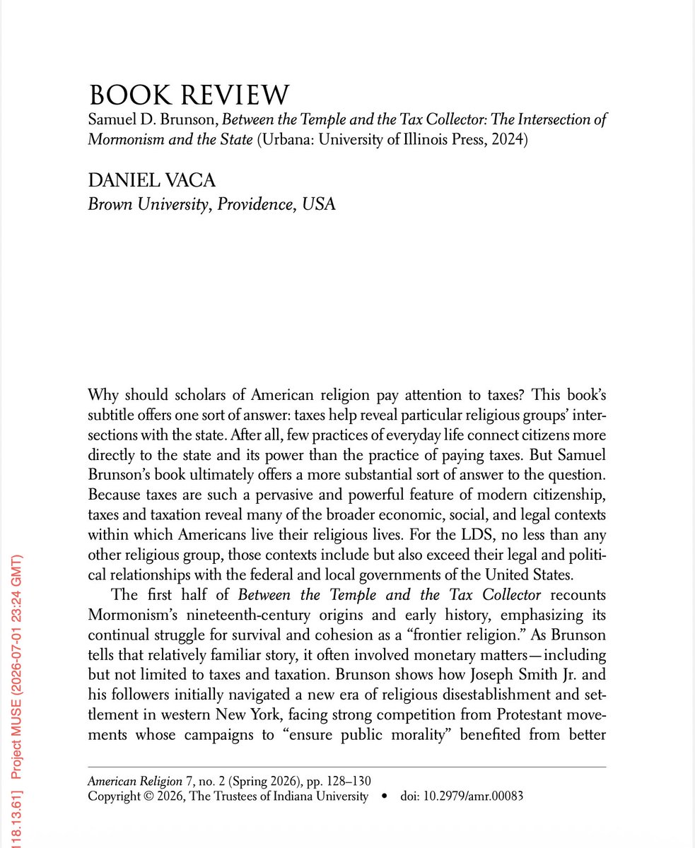 AmRelJournal's tweet photo. Check out these reviews of four new books in religious studies in our Spring 2026 issue!
https://t.co/YGupbbeVD2
https://t.co/6Yg2GNNEls
https://t.co/c8A9yOzMmc
https://t.co/EnfLGSS6dX https://t.co/NdOxXrVbpF