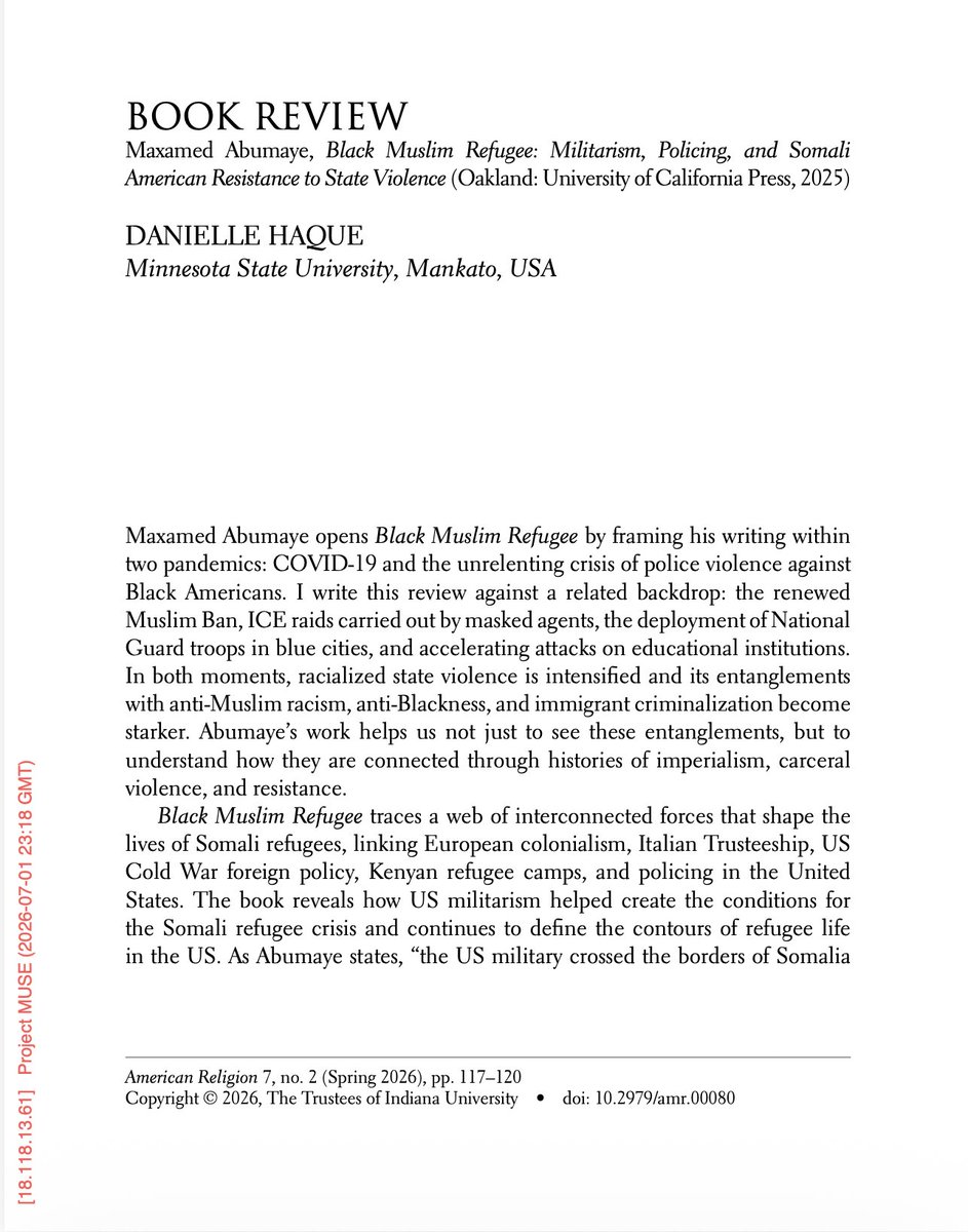 AmRelJournal's tweet photo. Check out these reviews of four new books in religious studies in our Spring 2026 issue!
https://t.co/YGupbbeVD2
https://t.co/6Yg2GNNEls
https://t.co/c8A9yOzMmc
https://t.co/EnfLGSS6dX https://t.co/NdOxXrVbpF