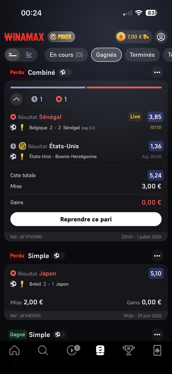 M8RETMA's tweet photo. @WinamaxSport Faut payer le garantie +2 https://t.co/EibuYPqOEd