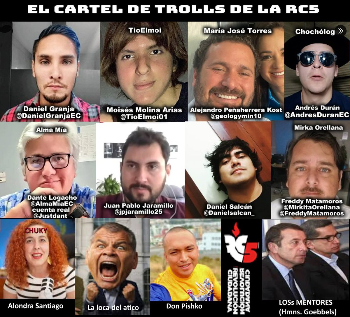 ofeliaonatb's tweet photo. @SoloCORREISTAS Trolls robolucionarios https://t.co/MuvR00TDP7