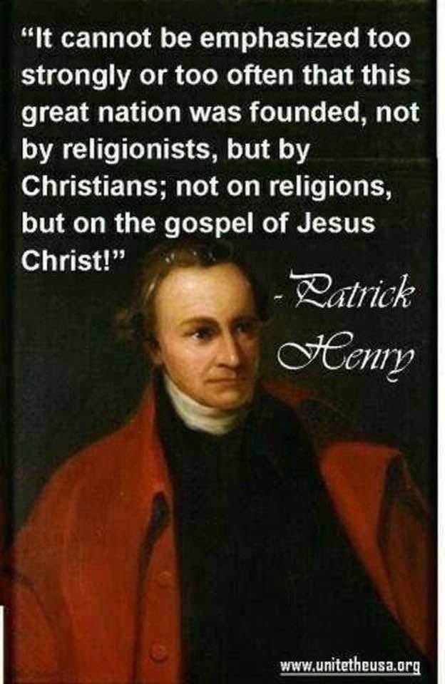 MikeEklund8's tweet photo. Patrick Henry who famously said “Give me Liberty or give me death” also made the statement below. Guess he was a Christian Nationalist. What a shame. https://t.co/X2y818jgkp