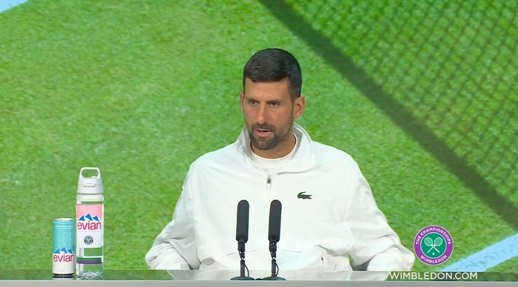 TheTennisLetter's tweet photo. Djokovic defends Serena Williams after her loss in her Wimbledon comeback match, ‘She hasn’t played a match in so many years. People need to cool off a bit with the judgment & criticism. Her wanting to just come back, it’s an incredible gift for our sport. I don’t know why they don’t appreciate that enough’

“I remember at the U.S. Open last year you challenged Serena to come back. I’m curious what you made of seeing her back in the fight on Centre Court.”

Novak: “Look, I said it even before the tournament started that what she’s doing is incredible. It’s epic. I’ve always been a fan of Serena. I’m sure she wanted and expected deep down inside to at least win one match or more. Knowing how competitive she is and the mind of a champion she has, she’s not happy with just showing up on the court. She wants to win. I hope for the sake of tennis and all of us, that we’ll be able to see her more. Let’s see. Nobody really knows what’s gonna happen, whether she’s eager to play… only Grand Slams maybe? I assume that U.S. Open is somewhere she’d like to play. Playing at home in her home slam would be amazing for her and everyone else. But let’s see. I was watching the match a little bit. Look, she hasn’t played for years. She had two children. People are used to, when we talk about Serena, and also in my case and some great champions, people expect you to play your best because they’re used to seeing you dominate the sport for so many years. She’s 44.. 2 children.. coming back.. it’s normal that she’s still not at her best in terms of movement and.. I mean, she hasn’t played a match in so many years. People need to cool off a little bit with the judgment and the criticism and everything. Let’s just enjoy the greatness and who she is and what she represents to the sport. Her wanting to give it a try and just come back, it’s an incredible gift for our sport. I think people sometimes… I don’t know why they don’t appreciate that enough. They just start to speculate, judge, or whatever. It’s like, hey guys, enjoy. You have the greatest ever coming to play for you, to bring more attention to your sport. For me I don’t understand this kind of thinking and this kind of approach by people and judgment. But you know.. People are people. This is something they’re gonna do. But I really support Serena. I always have. Hopefully she’s gonna play more.” ❤️

(via Wimbledon Press)