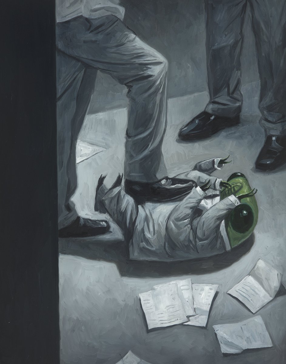 solisolsoli's tweet photo. Working in an office, by Shaun Tan https://t.co/eTm4UfM3PR