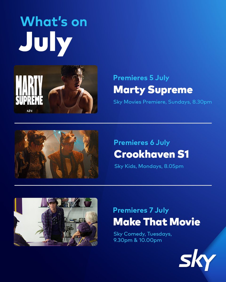 SKYNZ's tweet photo. A new month means new favourites 👀✨

Here's what's coming to Sky this July 🍿 https://t.co/LmeCC8IP05