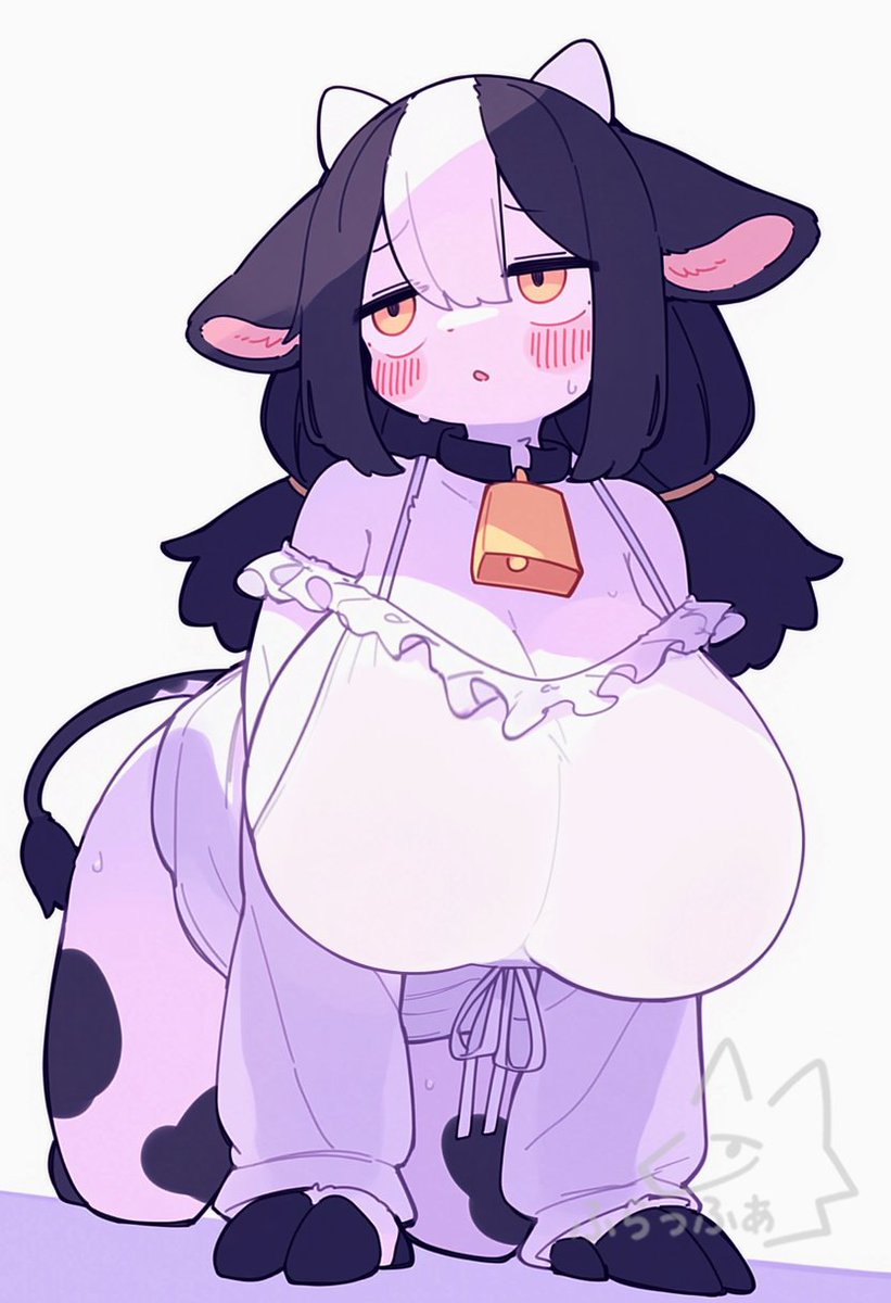 kemono_aiart's tweet photo. 怖い夢をみたホルスタインちゃん🐮☁️ https://t.co/SZAZZvJqzF