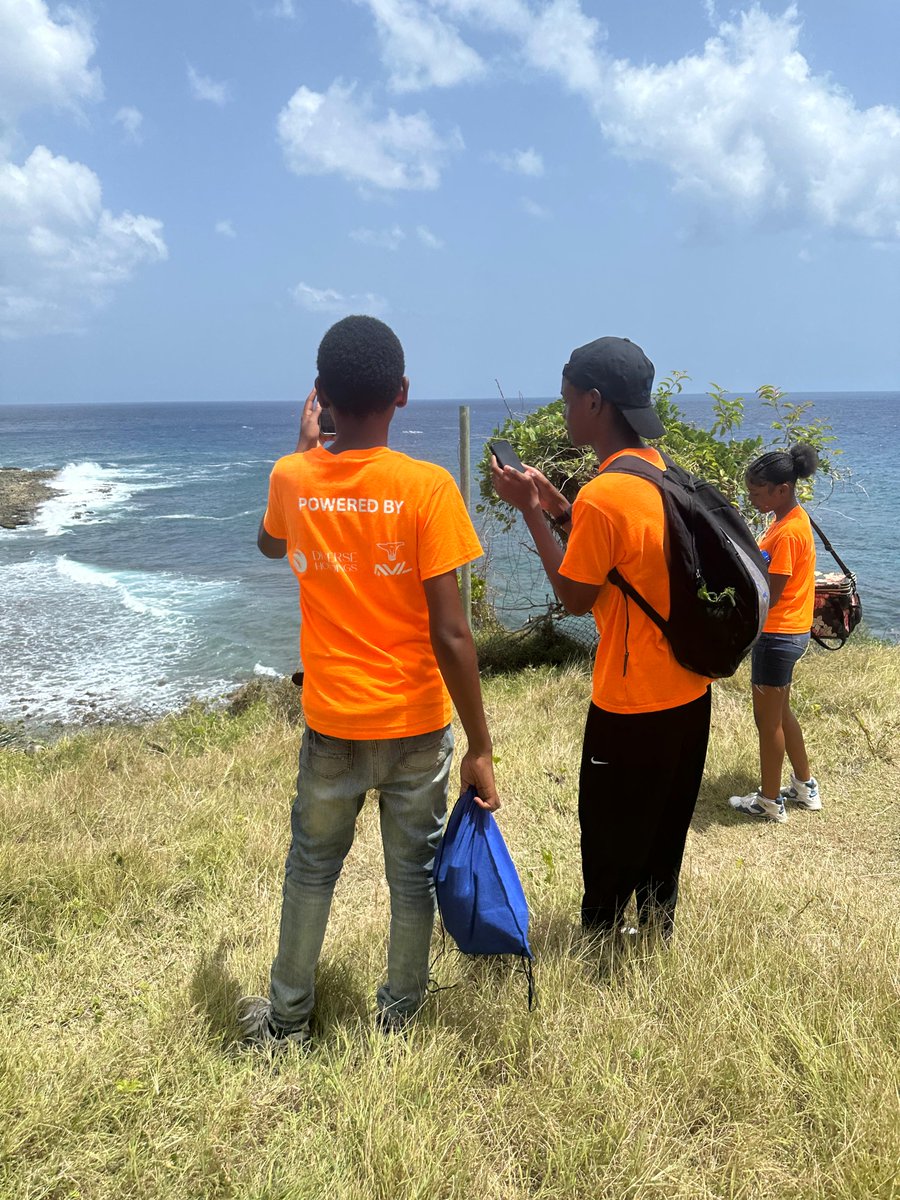 UVIRTP's tweet photo. Exploration sparks innovation! Our STEM Enrichment campers hiked to Ham's Bluff Lighthouse, discovering history and teamwork. Thanks to Anvil 1, LLC and Diverse Holdings, LLC for supporting future innovators. #RTPark #STEMCamp #USVI https://t.co/7bX49Y83F9