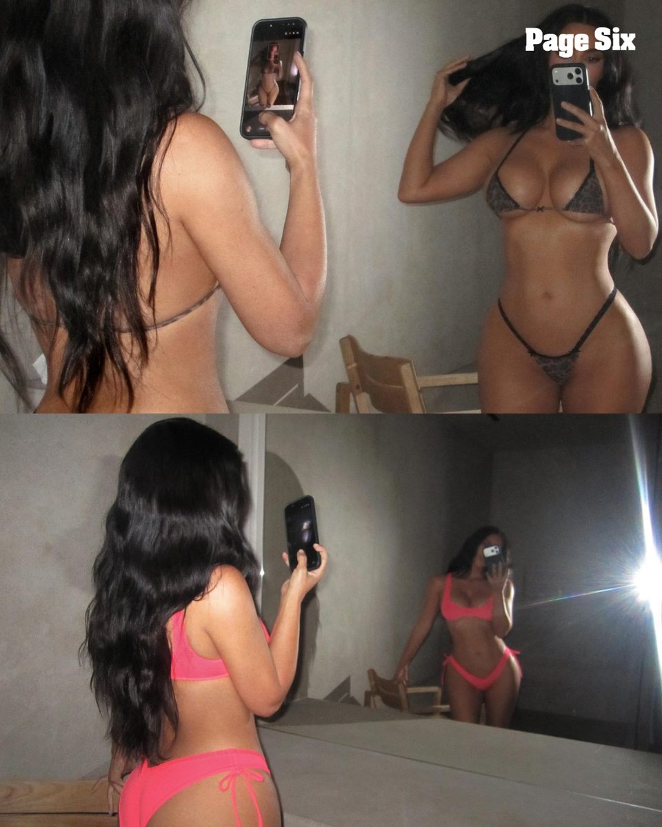 PageSix's tweet photo. Kim Kardashian’s new “Micro Fits Everybody” SKIMS collection truly only covers the necessities, but we’re here for it in this heatwave 🔥

📸: Insta/ Kim Kardashian https://t.co/9XieVWCOl6