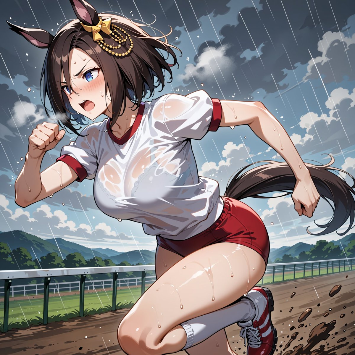 arute0081's tweet photo. 雨でもトレーニングするエアグルーヴ

#AIイラスト #AIart https://t.co/PVarpF6rdh