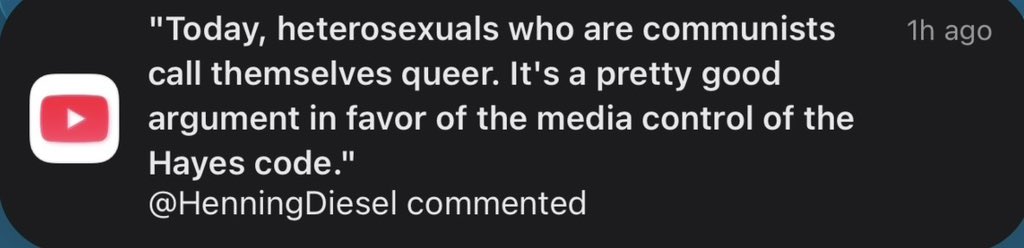 catherinelise's tweet photo. crazy comment on my queer cinema video😭 https://t.co/rr64Kgb5Sz