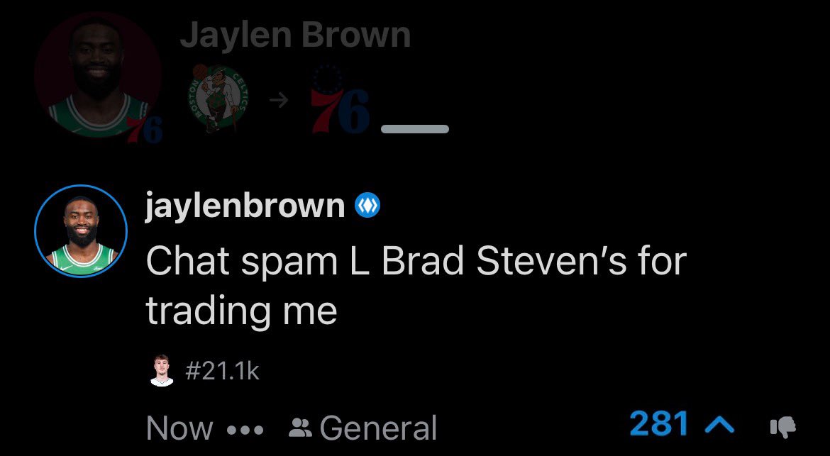 NBAonReal's tweet photo. SON 😭😭 https://t.co/nVw0t7UdHB