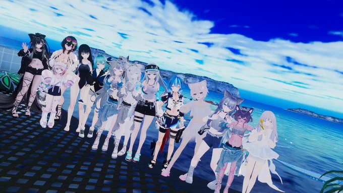 海のワールドで集合しゃしーーーん