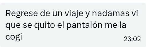 videosdetumuje2's tweet photo. Él regresó a casa luego de estar varios días por fuera, y lo primero que hizo su novia, fue quitarse el pantalón, para que él le meta la verga https://t.co/1njRBJRazG