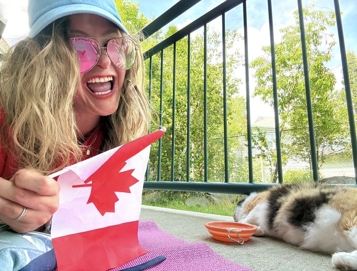HeyItsMeMissJT's tweet photo. Canada, coming in HOT. Seriously. Simmer down. #CanadaDay #Heatwave #FeelingHOTHOTHOT #Summer2026 #MadeInCanada #HelloJuly #GoWithTheH2O #KeepHydrated 😝🔥🇨🇦🥵🍁🦫🌊💦 https://t.co/J721lj0zDb