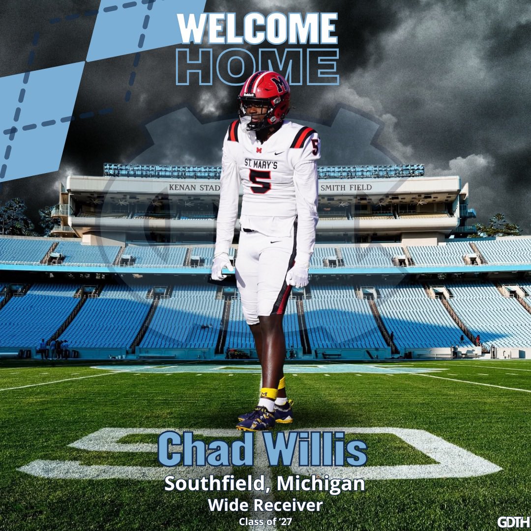 GreatDayTarHeel's tweet photo. HUGE pick up for us!!

Go follow @_chadwillis1 and welcome him to the Tar Heel Family! 🏈🐏 https://t.co/xINstjxPUE