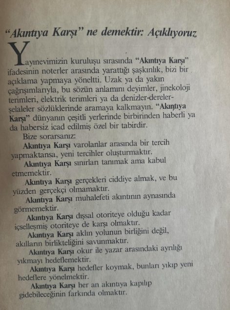 gomutgece's tweet photo. Uğraş olarak her zaman, bir ad olarak 1985'ten.
Değişen bir şey yok akıntının debisi dışında https://t.co/Xl1Q7w0owQ