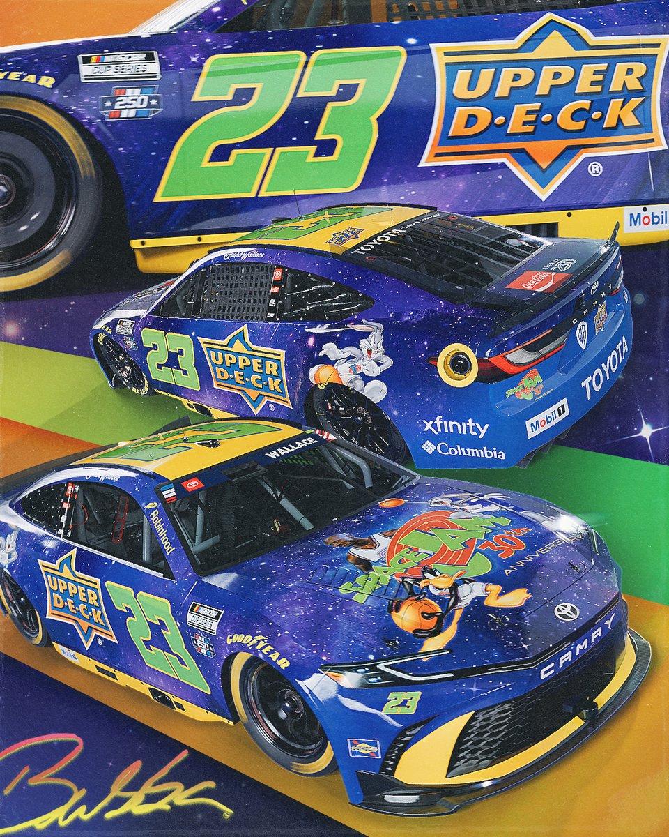 NASCAR's tweet photo. 🎶 Come on and slam, and welcome to the jam! 🎶

@BubbaWallace has the secret stuff in the No. 23 Toyota Camry. https://t.co/osqdghBwm6