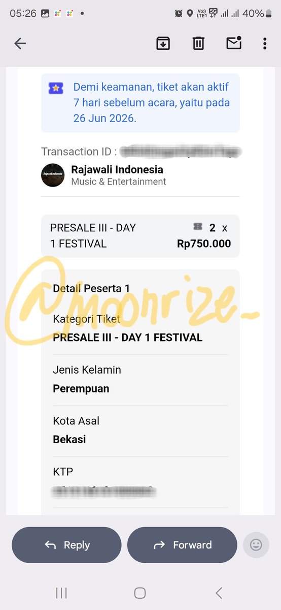 moonrize_'s tweet photo. Wts
Prambanan jazz - Day 1
Festival (1 tix) - 700k

Bisa dp rendah dan pelunasan di venue tapi harus masuk bareng

Alasan jual karena mau upgrade ke sufest https://t.co/btxWomctrE
