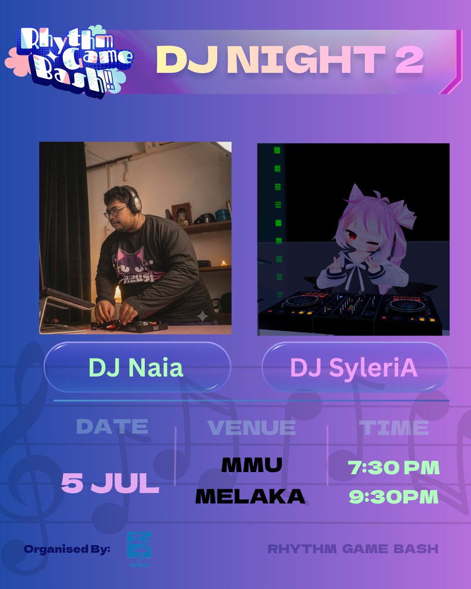 FelySalts's tweet photo. see you there this sunday. enjoy some rhythm game music https://t.co/6RZX8KHKQS