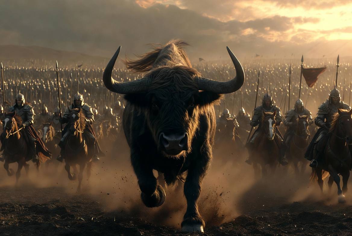 thecheesplug's tweet photo. Calm, dark, and here longer than any of them. The oldest black bull. https://t.co/bgiAUlA9y4