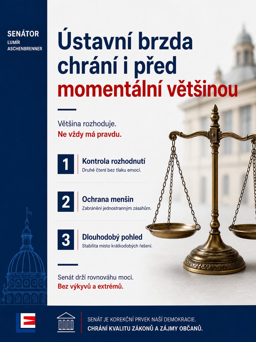 Lem_Aschenbrenn's tweet photo. Ochrana ústavou zaručených svobod, i to je job pro Senát. 😎
#Lumír #Lem #Aschenbrenner #Senát #Ústava #svoboda https://t.co/HAsdqL03AX