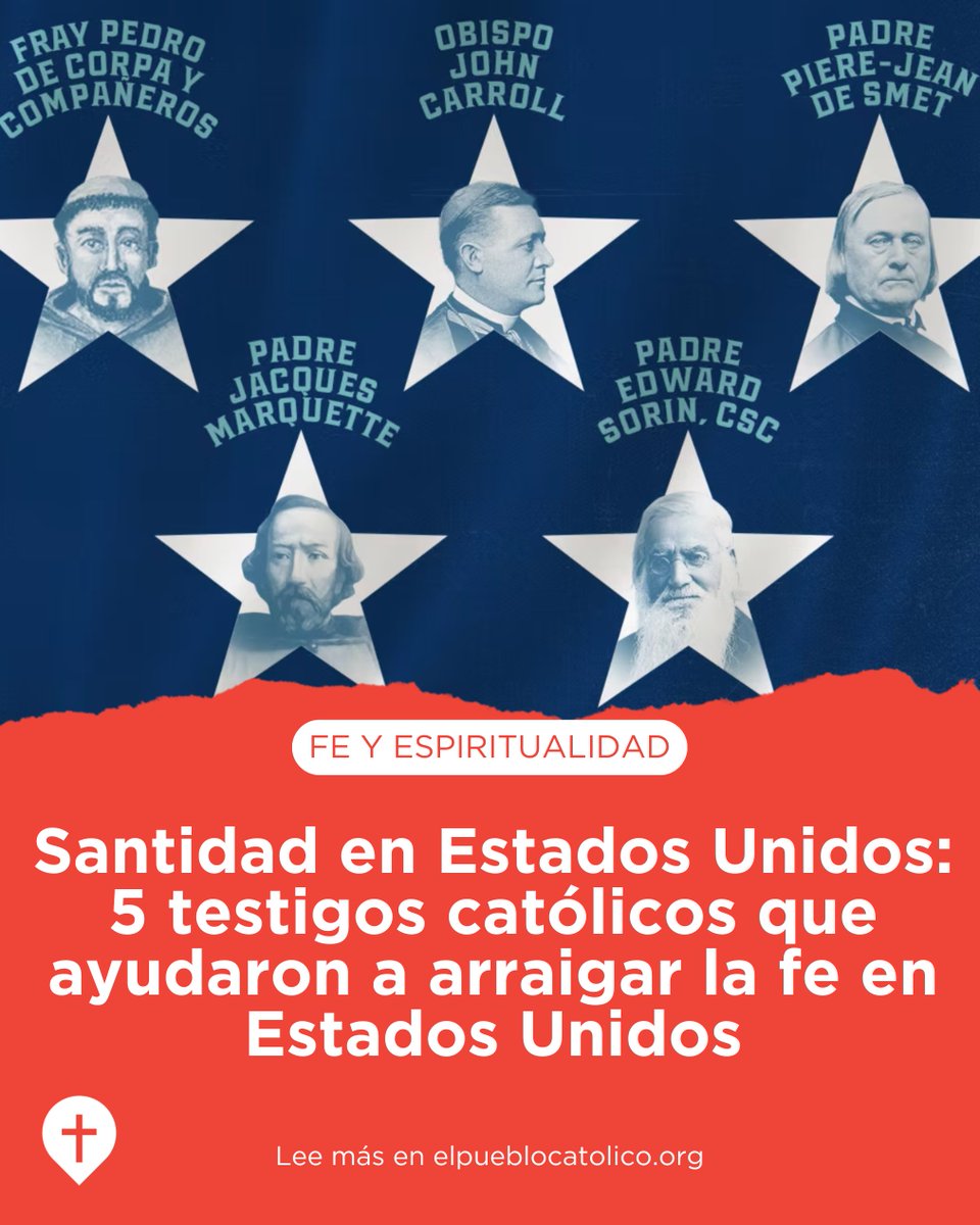 EPCatolico's tweet photo. Desde los mártires de Georgia hasta el fundador de la Universidad de Notre Dame, estos misioneros, mártires y pioneros contribuyeron a sembrar la fe católica en Estados Unidos.

Conoce estos 5 testigos de fe que siguen inspirándonos hoy: https://t.co/i3CCV9VvQY https://t.co/s1EITd0VUB