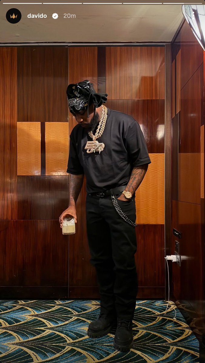 AlbumTalksHQ's tweet photo. Davido via IG Story https://t.co/bTLKA0oMcv