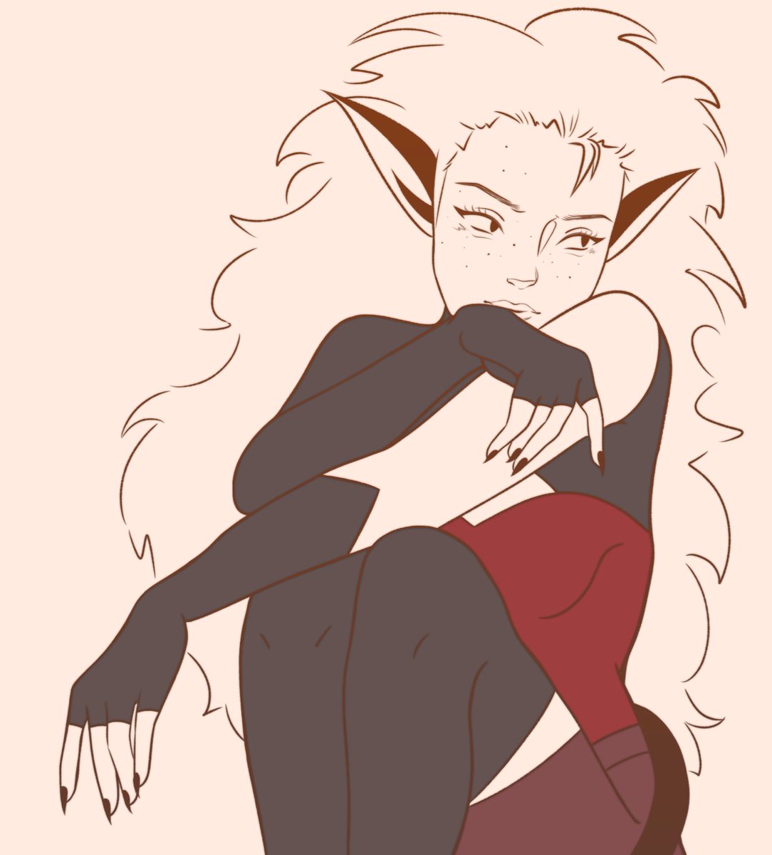 veiled_marni's tweet photo. Another WIP practicing other styles 
#catra #shera #spop https://t.co/M9pSS54gQs