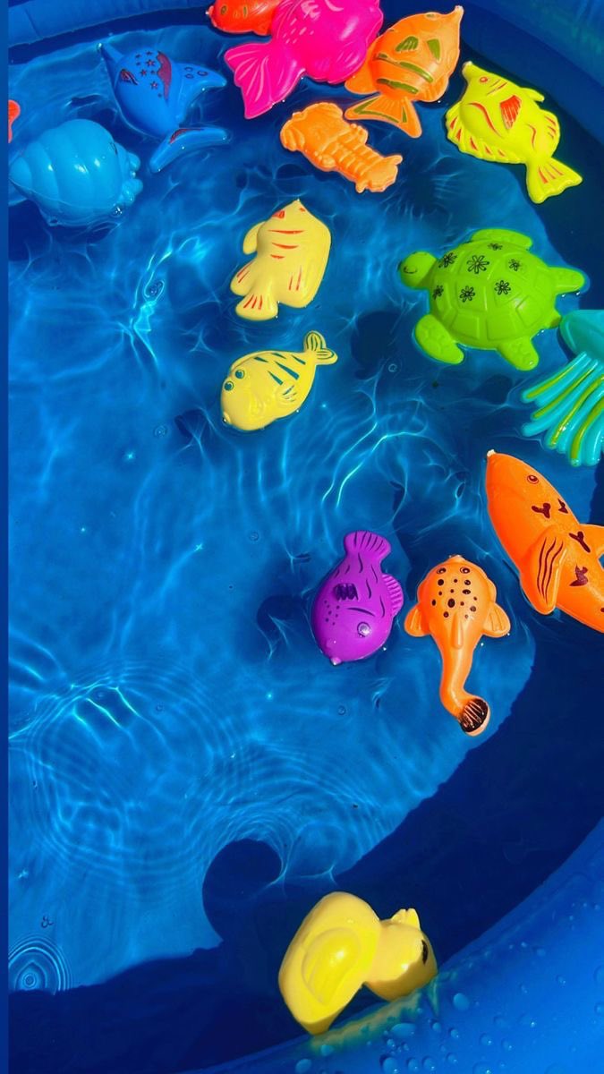 nillacub's tweet photo. —  sibs  that  beat  the  heat  by  playing  outdoor  water  games  .  .  older  sib  fills  the  water  balloons  while  younger  sib  tries  to  catch  all  of  the  fishies  ! https://t.co/vnM6wfI0Hv