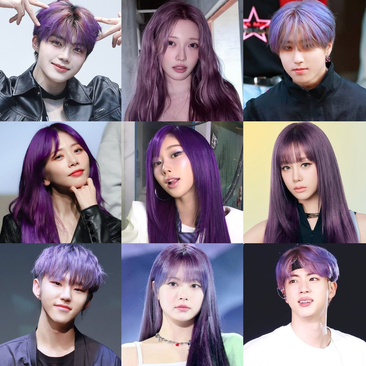 DreamCJen's tweet photo. who in kpop owned purple hair? https://t.co/4nLG1QxDum