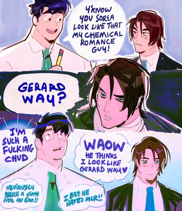 *batman voice* Gerard way? #superbat 