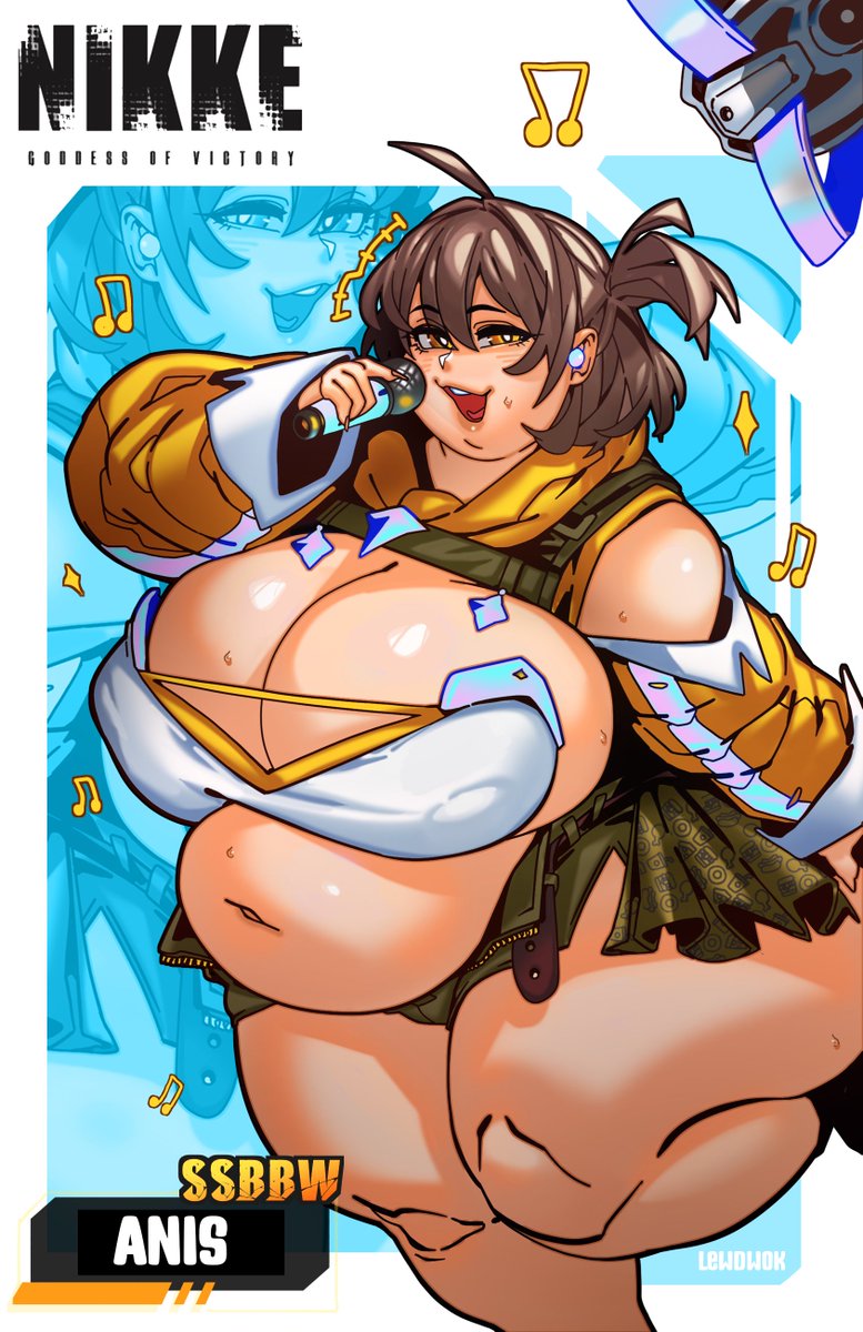 Lewdwok's tweet photo. Idols have been pretty big lately! Huge, even. Enormous, one could say.

Anis from NIKKE was one of the winners of the quickdraw poll! https://t.co/jMRi0PPwtt