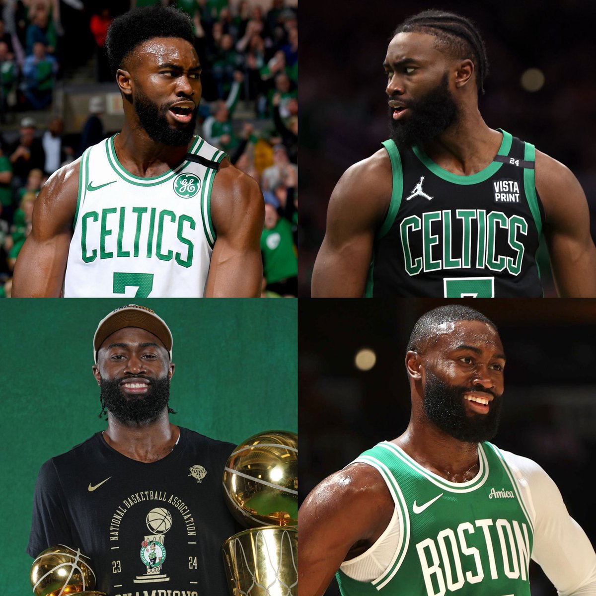 PolymarketHoops's tweet photo. Jaylen Brown in 10 seasons with the Boston Celtics:

• NBA Champion (2024)
• NBA Finals MVP (2024)
• Eastern Conference Finals MVP (2024)
• 5× NBA All-Star
• 2× All-NBA Second Team
• NBA All-Rookie Second Team (2017)
• 3rd overall pick in the 2016 NBA Draft
• 674 games played
• Career averages: 20.0 PPG, 5.5 RPG, 2.9 APG
• Over 13,000 career points
• Averaged a career-high 28.7 PPG, 6.9 RPG, and 5.1 APG during the 2025–26 season while finishing sixth in MVP voting

His era in Boston comes to an end. ☘️