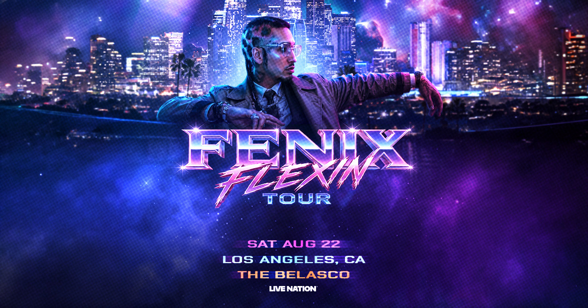 BelascoLA's tweet photo. ON SALE NOW! Fenix Flexin at The Belasco on August 22nd!
🎟️🔗: https://t.co/snkHYhuDSO https://t.co/PG58E3J1wb