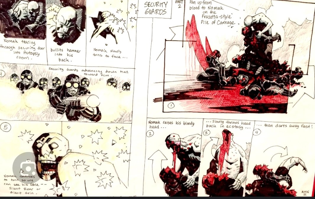 vikare06's tweet photo. Did you know the storyboards for "Blade II" (2002) were made by Mike Mignola? https://t.co/dILcmDJBWI