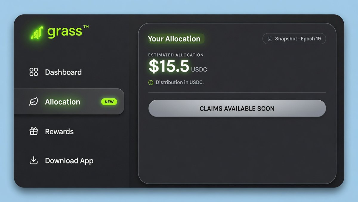 smolwyne's tweet photo. Grass Stage 2 Allocation Checker is LIVE!

You can now check your $GRASS Allocation 👇

🔗 Check here: https://t.co/cpyMm2OFVr

Here's what you need to know 👇

• This is for Stage 2 rewards.
• Rewards will be paid in USDC, not $GRASS token.
• Your allocation is based on Network Points, not Uptime Points.
• Claim opens on July 22.

I'm eligible for 15 USDC.😂

🤯 Some people received $4K–$7K in rewards.

How did they earn that much?
I'll break it all down in my next post. 👀

Follow me and stay tuned if you want to know exactly how they did it.

How much USDC did you get?

📸 Comment your allocation screenshot below! 👇