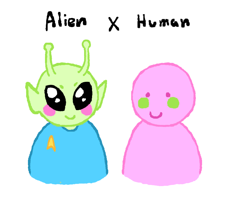 WClownza81618's tweet photo. Show me your #ships that fall into this category (no proships, please)
#alienxhuman #fyp #art #digitalart https://t.co/AnFJ5fX1P2