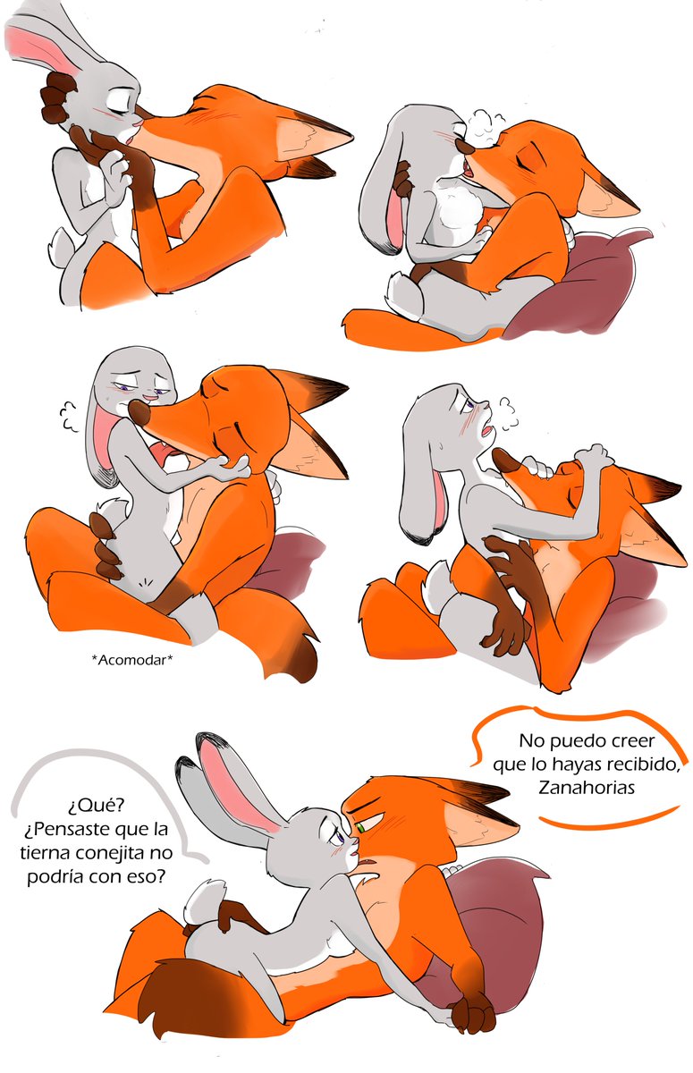 Estrell22928871's tweet photo. Lo siento chicos, esto no terminó solo en besos. Culpo a todas esas canciones apasionadas que estaba escuchando mientras dibujaba.

(Esta es la secuencia que faltaba del comic "el nudo")

#wildehopps https://t.co/n1r7B89I0A